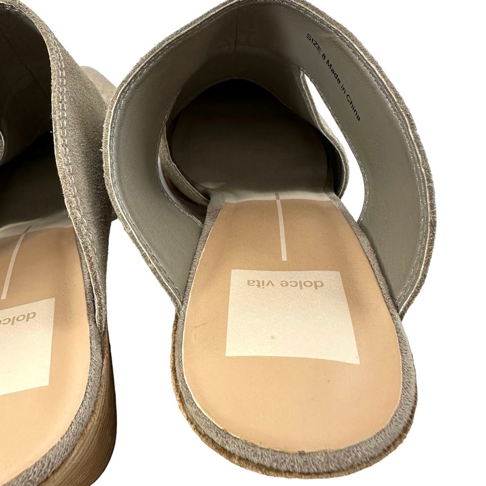 Dolce Vita Rogin Suede Heeled Mules Size 8 - Picture 13 of 16